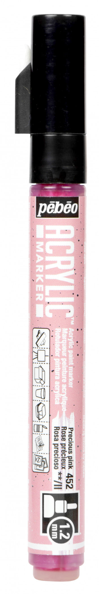 Acrylic Marker 1.2mm Pebeo Precious Rose - 452