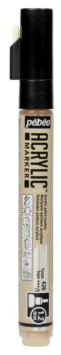 Thumbnail for Acrylic Marker 1.2mm Pebeo Taupe