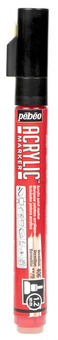 Thumbnail for Acrylic Marker 1.2mm Pebeo Vermilion