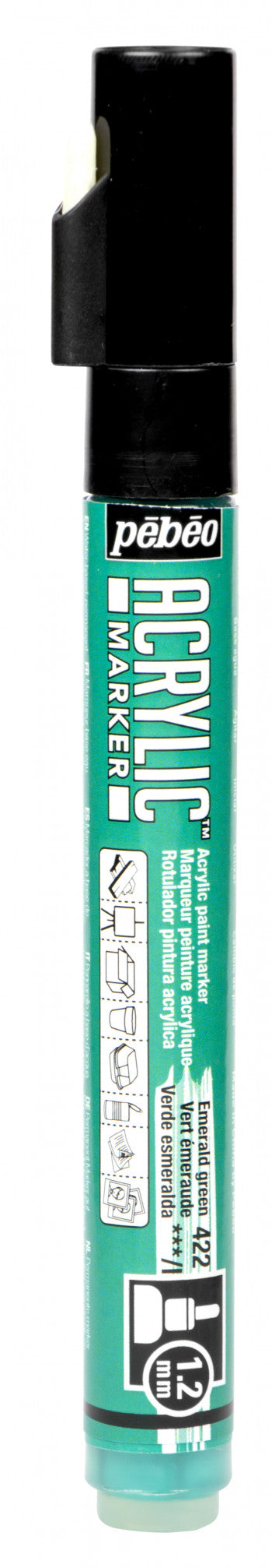 Acrylic Marker 1.2mm Pebeo     Vert emeraude - 422