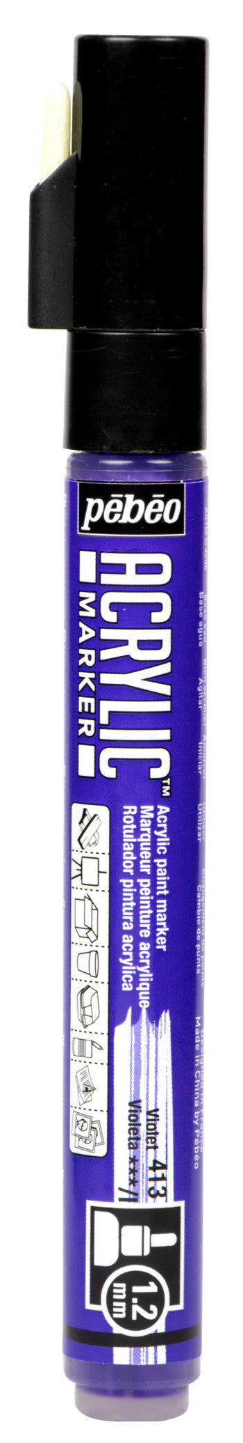 Acrylic Marker 1.2mm Pebeo      Violet - 413