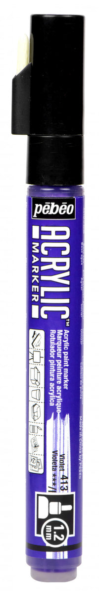 Thumbnail for Acrylic Marker 1.2mm Pebeo      Violet - 413