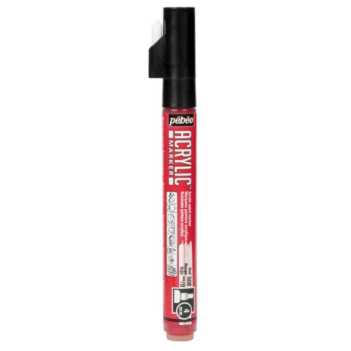 Acrylic Marker 4mm Pebeo Red - 508