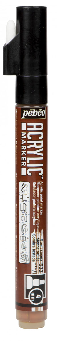 Thumbnail for Acrylic Marker 4mm Pebeo Burnt sienna