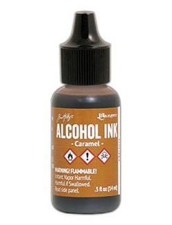 Alcohol ink - Caramel