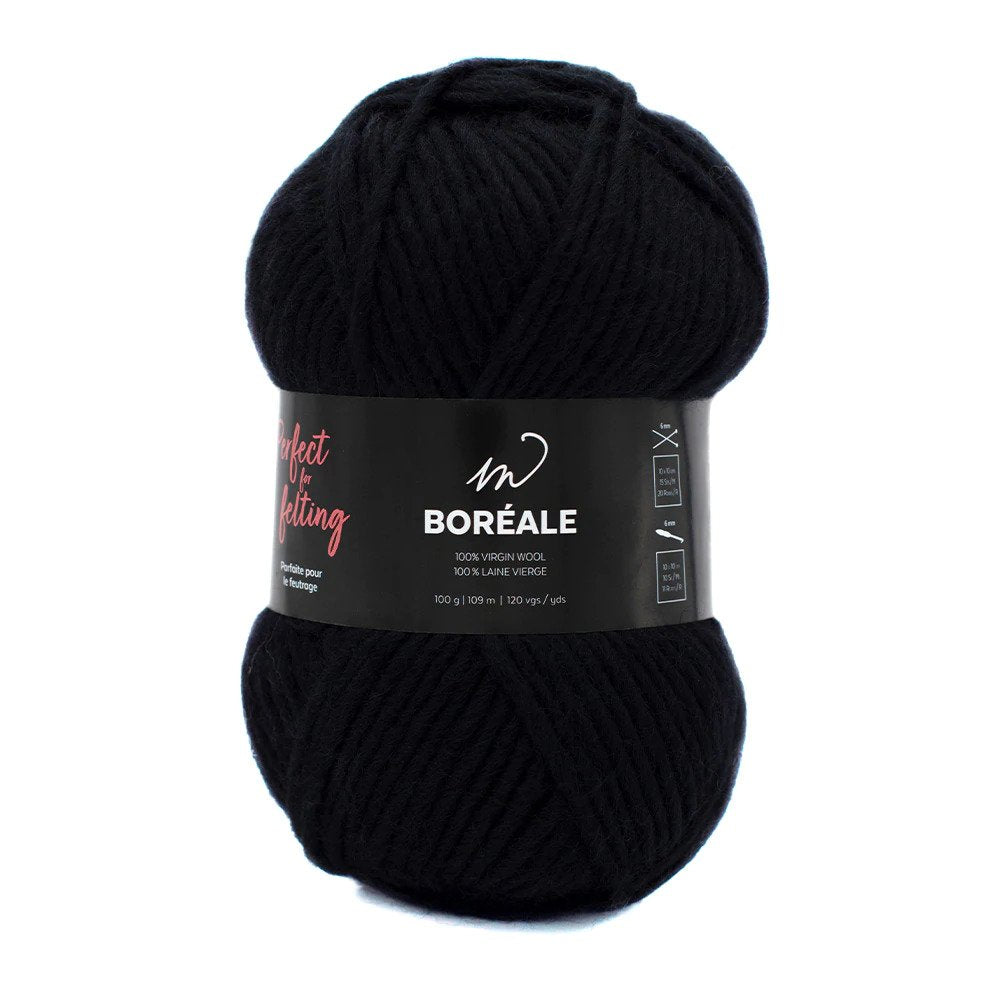 Wool M Boreale - Black