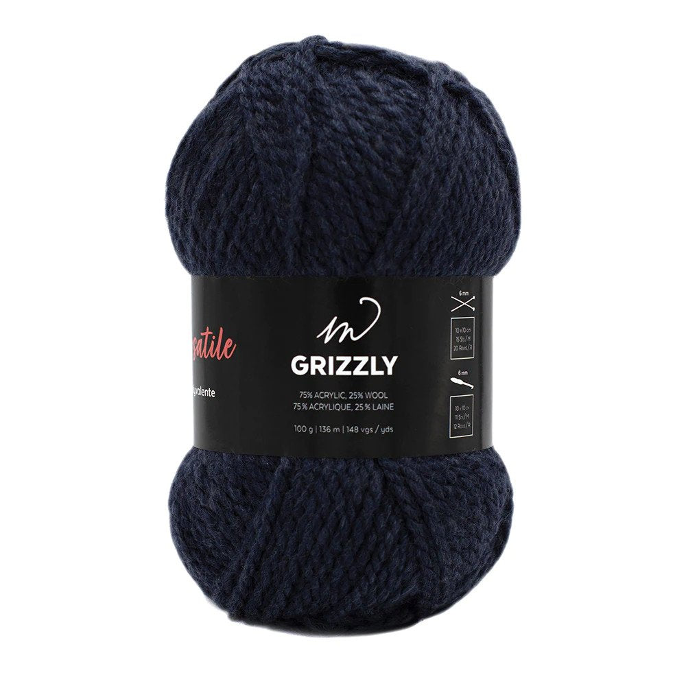 Wool M Grizzly - Steel Blue