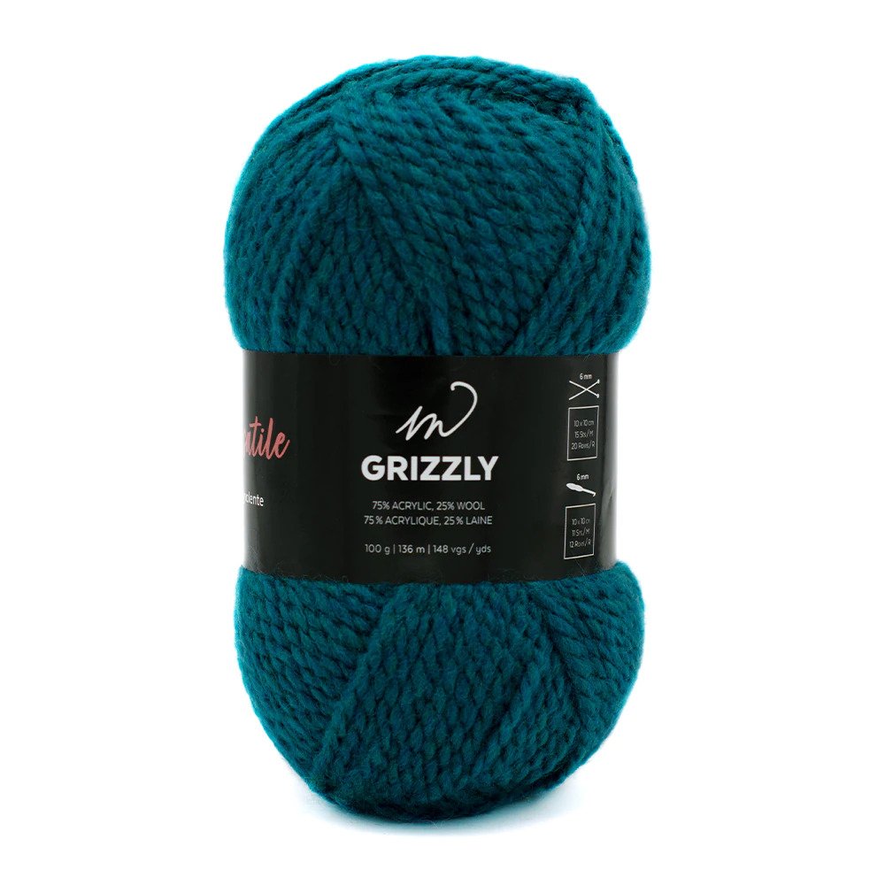 Wool M Grizzly - Emerald