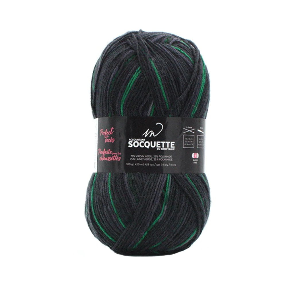 Wool M Socks - Anthracite Green