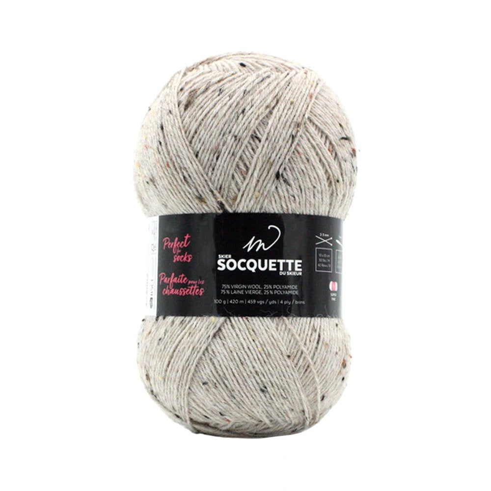 Wool M Socks - Gray Tweed