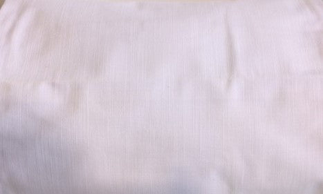 White cotton-linen cushion cover 13x20
